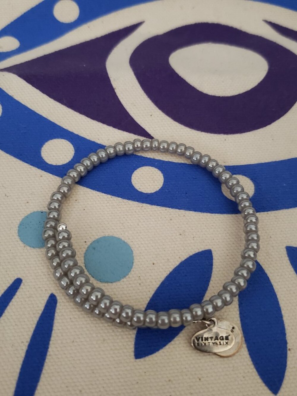 Alex and Ani Beaded Wrap Bangle Vintage 66 49